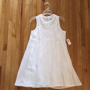 Girls Old Navy white boho shift dress